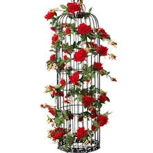 180CM 1pc Silk Roses Ivy Vine with Green Leaves For Home Wedding Decoration Fake leaf diy Hanging Garland Artificial Flowers