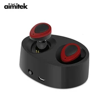 Sale Aimitek K2 True Wireless Bluetooth Earphones TWS Earbuds Mini Stereo Headset Handsfree With Mic Charging Bank Retail Package Box