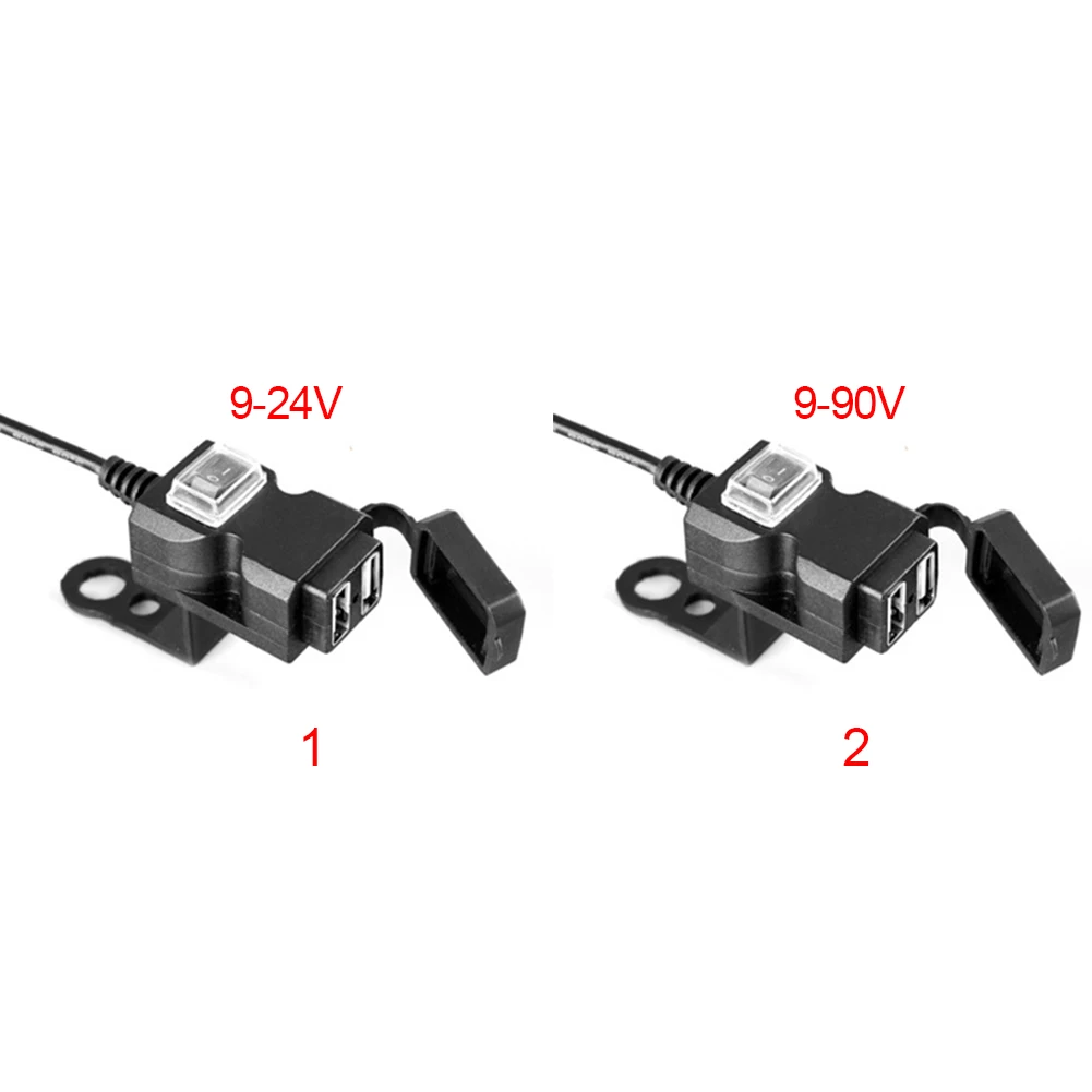 Двойной USB порт разъем питания крепления переходника питания водонепроницаемый зарядное устройство мотоцикл для телефона адаптер мотоцикл 9-90 в