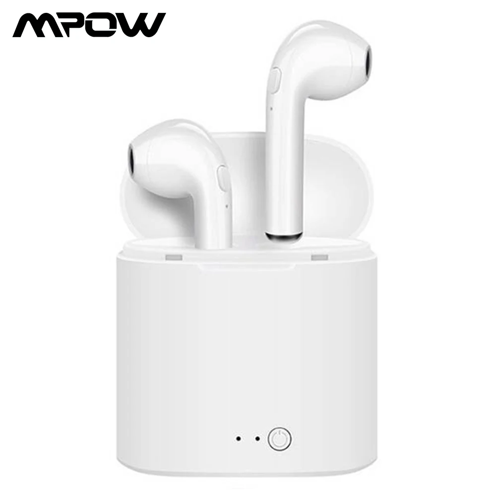 

Hot Sell Mpow i7s TWS Mini Wireless Bluetooth Earphone Stereo Earbud Headset With Charging Box Mic 6H Playtime For Smartphone