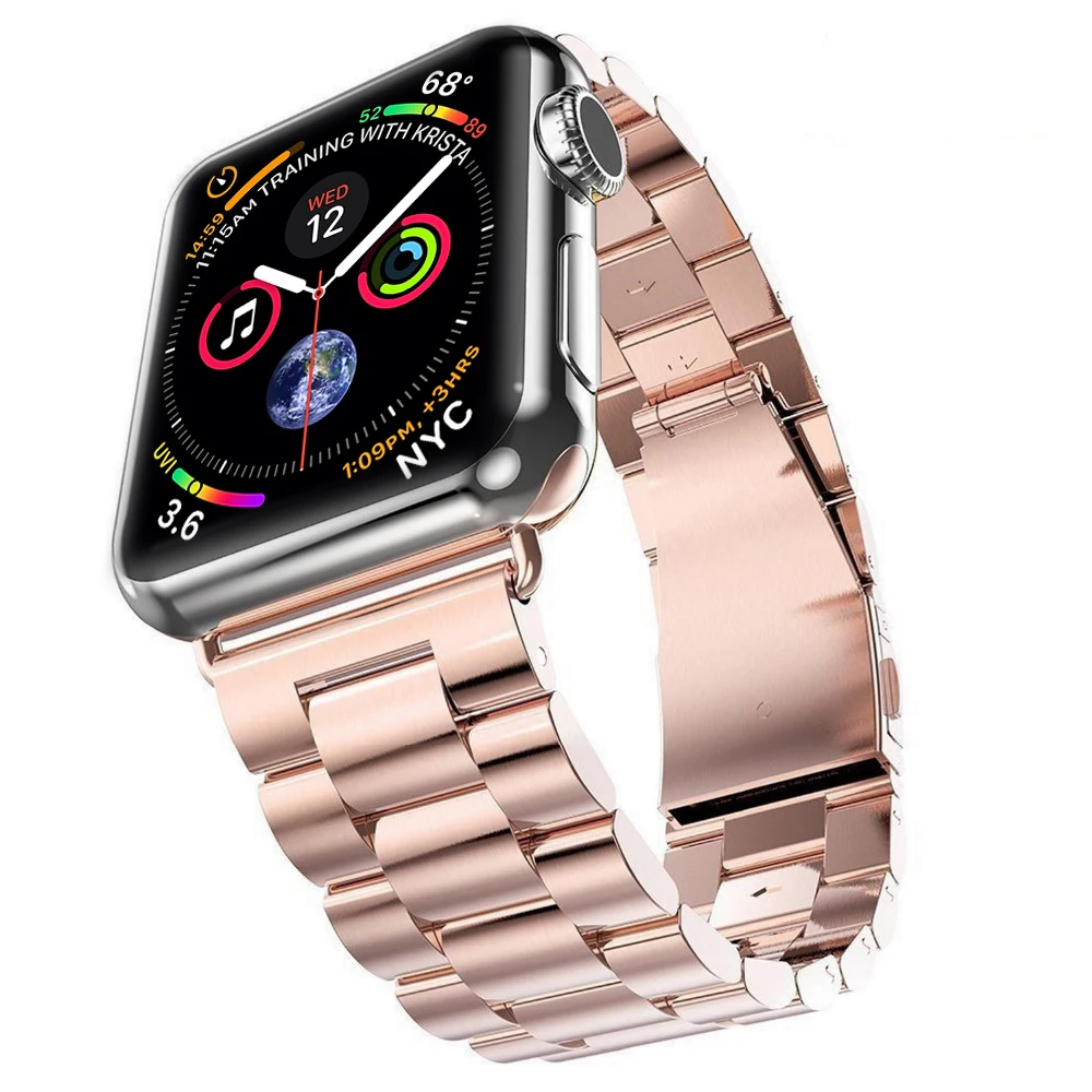 Ремешок из нержавеющей стали для apple watch bands correa aplle watch 42 мм 38 мм 44 мм 40 мм iwatch series 4 3 2 1 ссылка браслет ремешок для часов