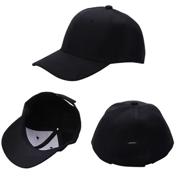 

Men Women Fashion Baseball Cap Hip-Hop Adjustable Peaked Hat Solid Unisex Curved Visor Hat T7