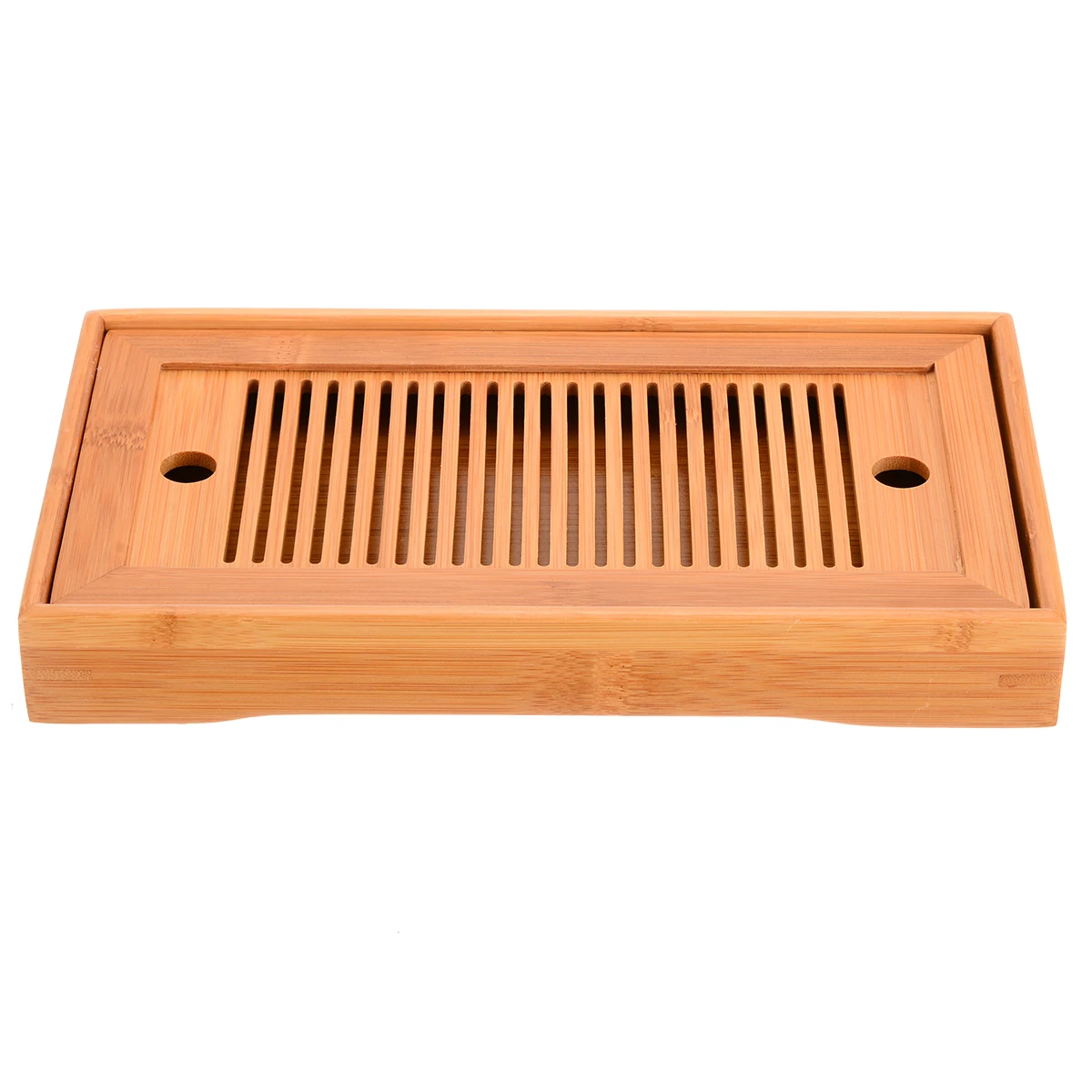 25*14*3.5cm Rectangle Chinese Gongfu Tea High Quality Bamboo Tea Tray Serving Food Coffee Tea Cutlery Tray