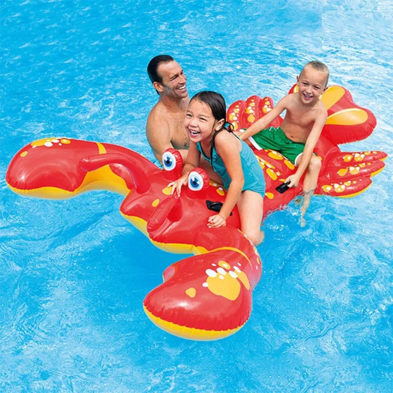 Гигантский надувной омаровый Краб плавающий бассейн сиденье Плот плавательный круг воздушный матрас водные игрушки для детей взрослых