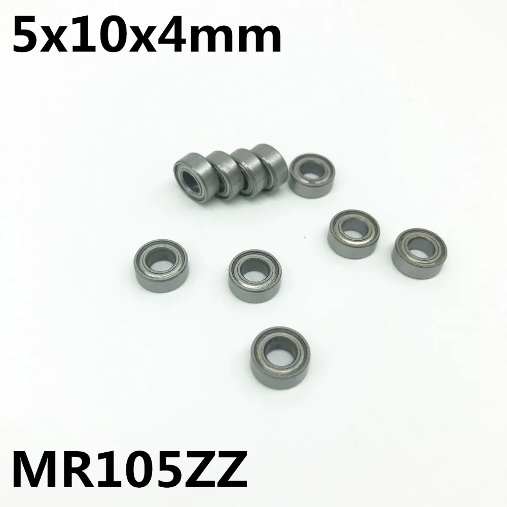 50 stücke MR105ZZ 5x10x4mm Rillen Kugellager Miniatur Lager Erweiterte Hohe Qualität Modell MR105Z MR105
