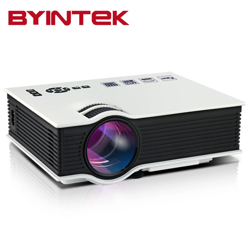 Byintek BT400 дешевые цифровые uC40 HD 1080 P Портативный HDMI USB Домашний Театр Пико ЖК-дисплей