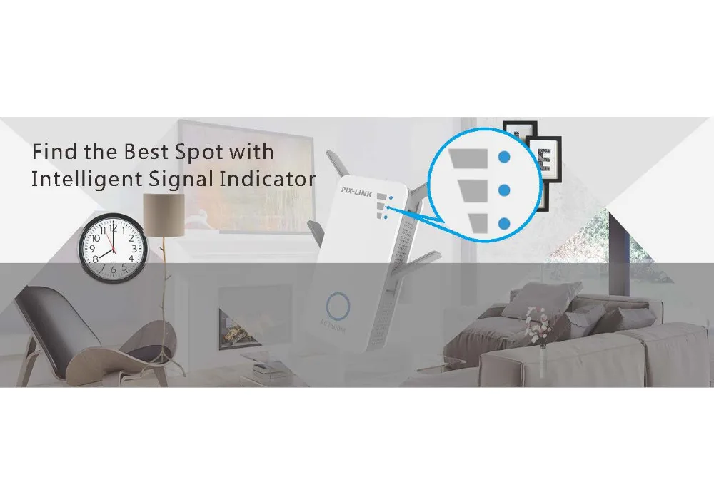 5g wifi signal booster PIXLINK LV-AC10 2600Mbps Không Dây-AC Dual Band Repeater/AP 4-Dòng AC2600 Kép MU-MIMO Gigabit cổng Ethernet internet extenders signal booster