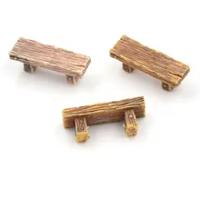 3 шт./лот скамейки Сказочный Сад бонсай стул для миниатюрный орнамент «Сказочный Сад» миниатюры кукольный домик аксессуары