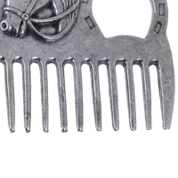 Stainless Steel Horse Pony Grooming Comb Tool  Metal Curry Brushing Cleaning Tool Equestrian 2