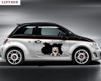 

LEFT SIDE Car Stickers and Decals 3D Tiger Body Car Sticker Personality Window Door Side Window Waterproof Cool