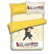 Аниме JK атака на Титанов мультфильм манга Shingeki! Kyojin chuugakou Levi Комплект постельного белья прозрачный узор Удобный домашний декор для кровати