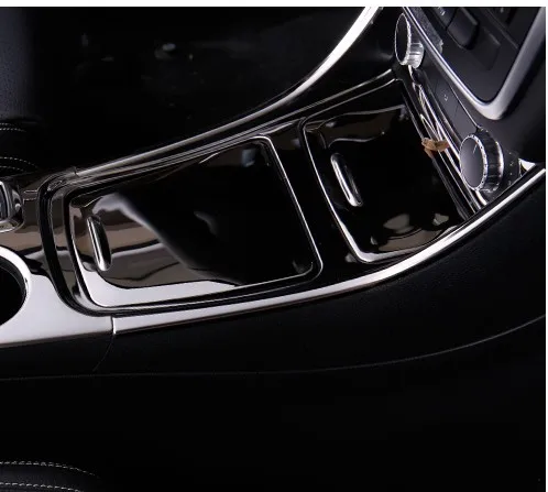 

Interior Center Control Decorative Trim Stainless Steel Air Condition Storage Box CD Panel Cover Strip For Mercedes Benz GLA CLA