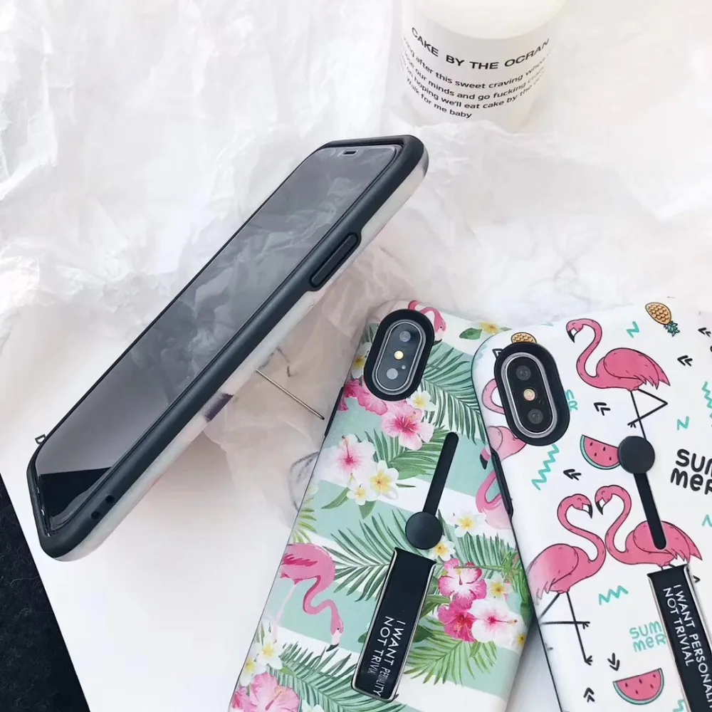 Скрытый демонстрационный держатель для колец чехол Xiaomi redmi 5 Plus цветочный