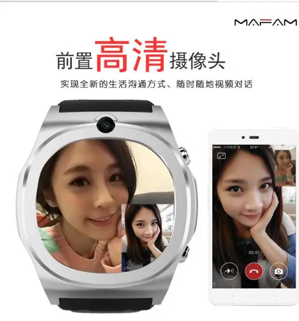 

Q98 smart watch new Bluetooth mobile phone front camera video Android 3G mobile phone 5.1 SIM card GPS camera for Apple Huawei