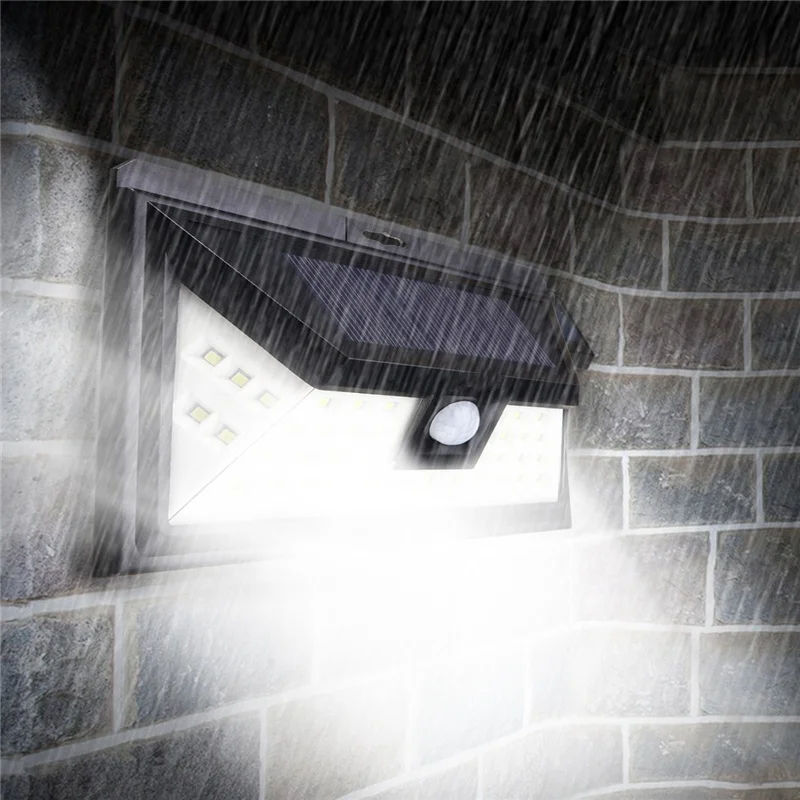 Waterproof IP54 PIR Motion Sensor 44 LED Solar Light Solar Powered Outdoor LED Garden Light Security