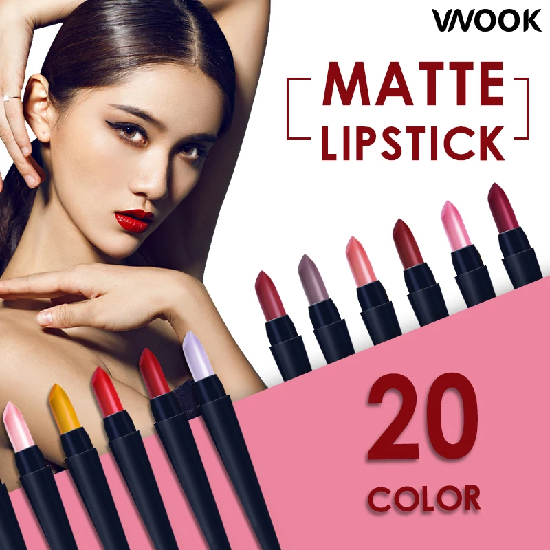 

Matte Lipstick Long Lasting Red Lip Stick Makeup Brand Comfortable Make Up Moisturizer Cosmetic melted mate rouge a levre lot