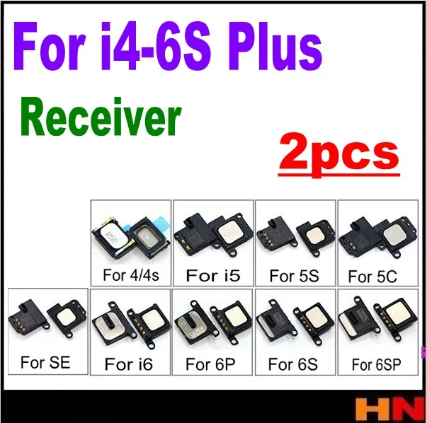 

2pcs for iPhone 4 4s 5 5s 6 6s Plus Built-in Earpiece Earphone Speaker Sound Receiver Replacement Repair Parts