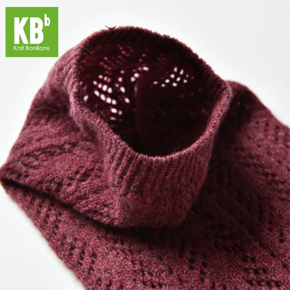 KBB зима-весна нежная пряжа вязанные женские из овечьей шерсти фиолетовые кружевные стильные леггинсы для женщин