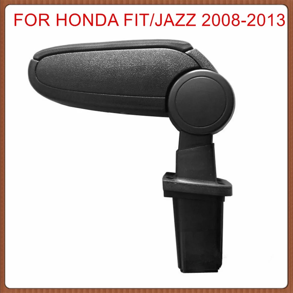 Для HONDA JAZZ/FIT 2008-2013 подлокотник, аксессуары для салона автомобиля автозапчасти центральная консоль коробка подлокотник ящик для хранения