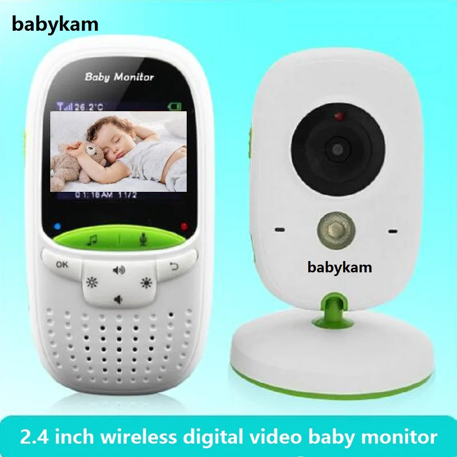 

babykam baby camara bebe vision nocturna 2.0 inch LCD IR Night Vision Temperature Monitor 8 Lullabies Baby Intercom baby sitter