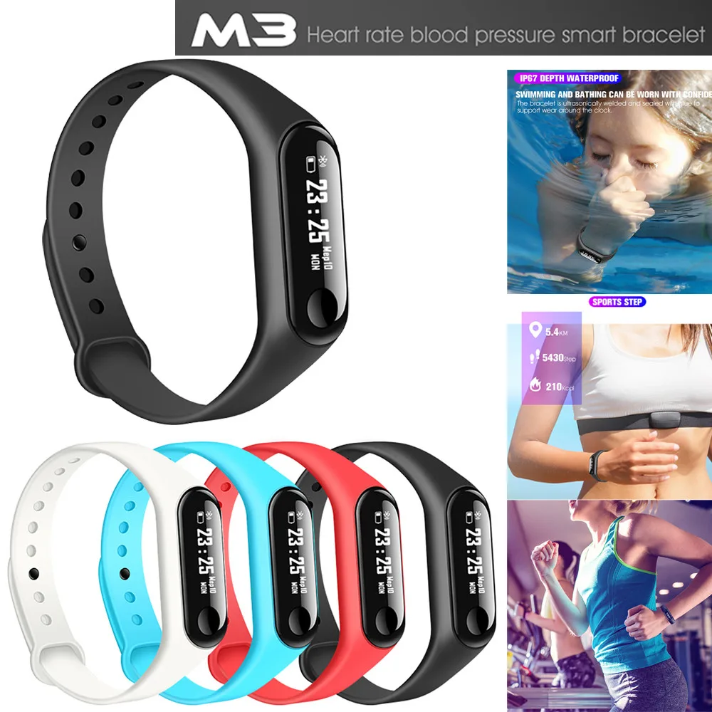 

2019 New SmartWatch Men Women Smart Wrist Band Sleep Sports Fitness Activity Tracker Pedometer Bracelet Watch For IOS Android #A