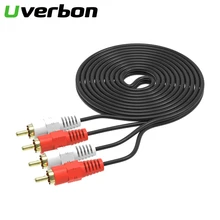 Alta fidelidade estéreo par rca cabo de alto desempenho premium hi-fi áudio 2rca para 2rca interconectar cabo duplo rca macho ao fio masculino