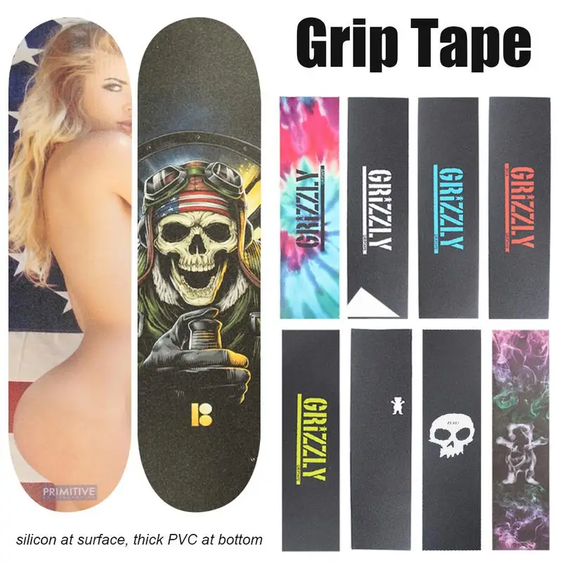 لوح التزلج شريط لحام المستوردة الصنفرة ارتداء مقاومة سماكة المضادة للانزلاق لوح التزلج الملونة شريط لحام