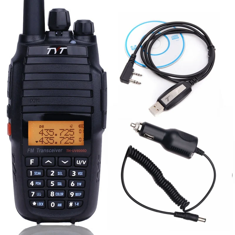 TYT TH-UV8000D Walkie Talkie 10 Вт Высокая мощность кросс-диапазон Ретранслятор th8000d Любительское радио 10 км 136-174/400-520 МГц 2 способ радио - Цвет: as photo show 1