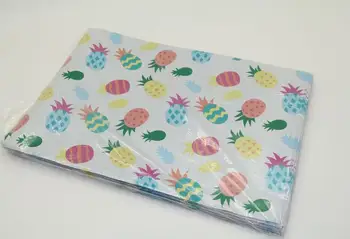 

500Pcs/lot Pineapple pattern Plastic Post Mail Bags Poly Mailer Self Sealing Mailer Packaging Envelope Courier express bag SL473