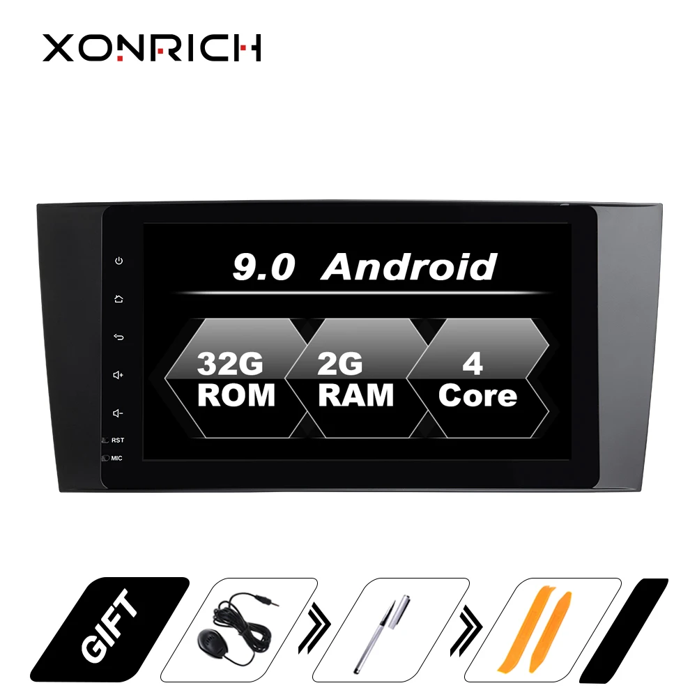 Xonбогатый автомобильный мультимедийный плеер 2 Din Android 9 0 для Mercedes BenzC класс CLC W203 2004