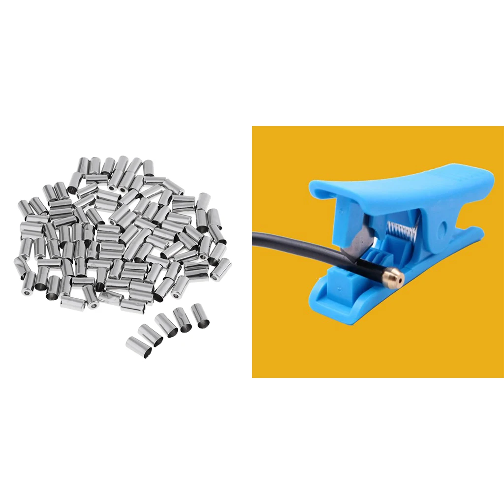 

ABS Plastic Bicycle Brake Cable Housing End Stops Cap Bike Brake Shift Cables Cutter Labor Saving Cutting Tool