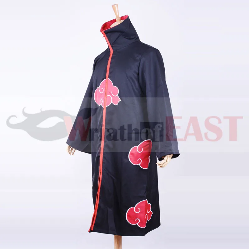 Halloween Costume: Akatsuki Cloak Uniform - Anime Naruto Uchiha Itachi Costume for Organization Members Cape Robe image 4