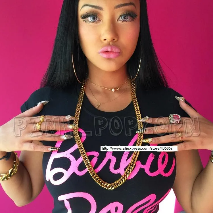 plus size pink barbie shirt