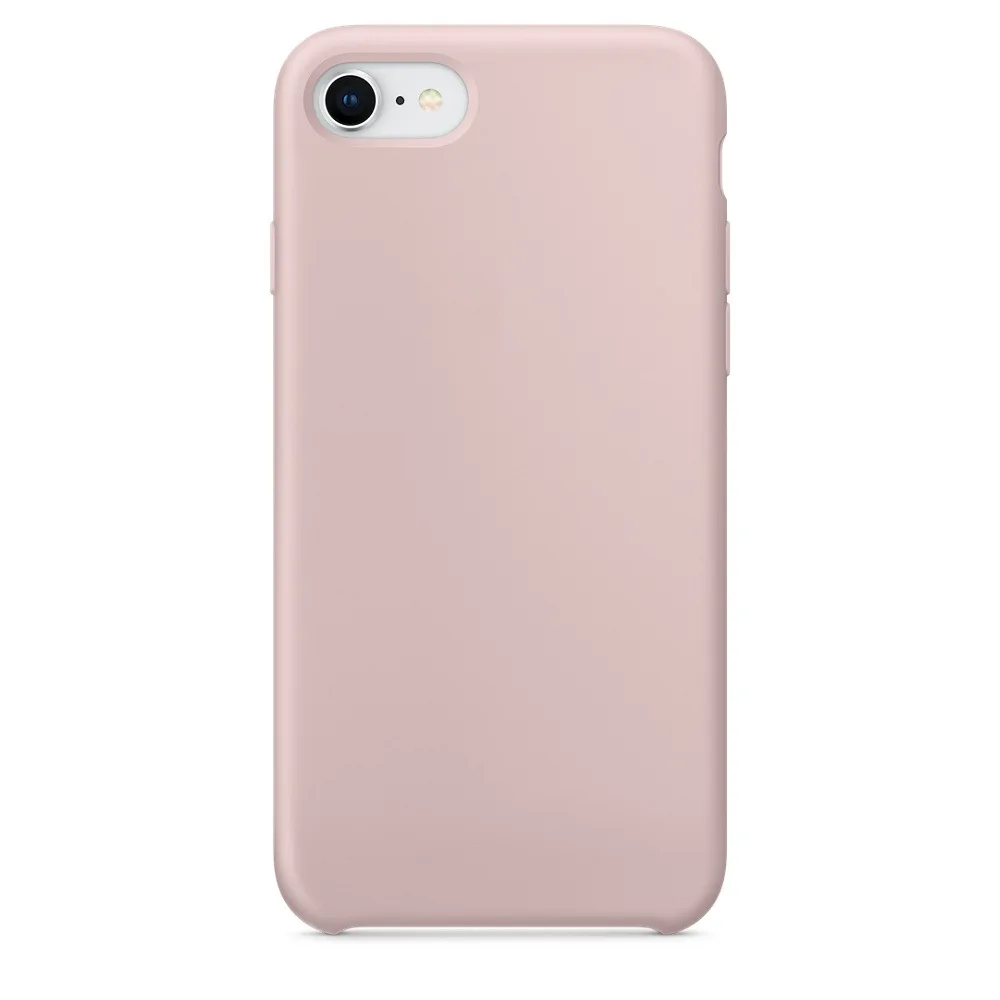Оригинальный силиконовый чехол для iPhone X 8 7 6 Apple телефона 6S Plus iphone7 бесплатная