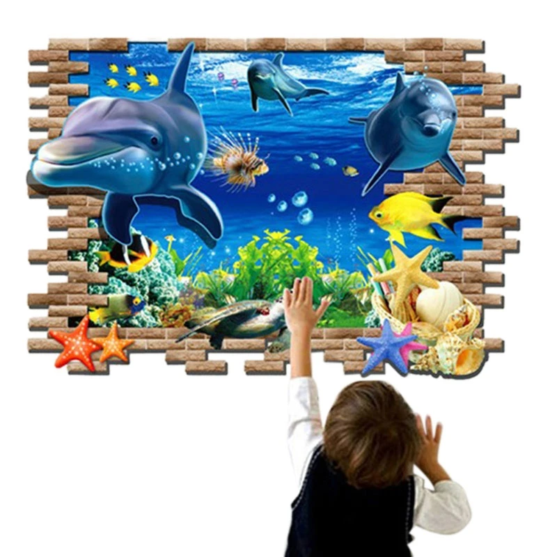 3D-Blue-Sea-World-Dolphin-Removable-Wall-Sticker-Wallpaper-Home-Decor_4_800x800