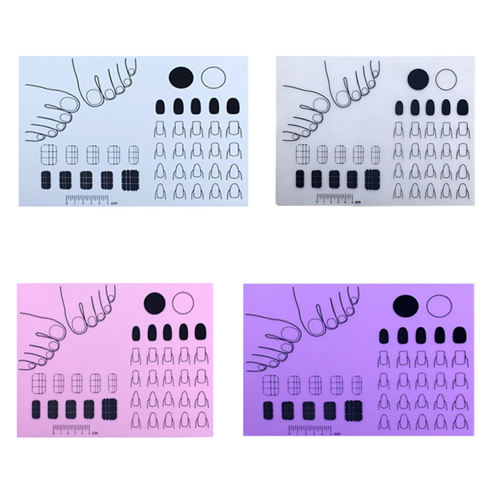 

Stamping Reverse Plate DIY Soft Foldable Nail Art Silicone Mat Pad Washable New Nail Painting Pad Hand Rest for Exercise