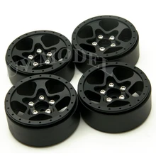 4 шт./лот RC ЧПУ литые диски концентраторы 1,9 Beadlock 5 Говорил Алюминий колесные диски для 1/10 Радиоуправляемый гусеничный SCX10 CC01 F350 D90 обновления