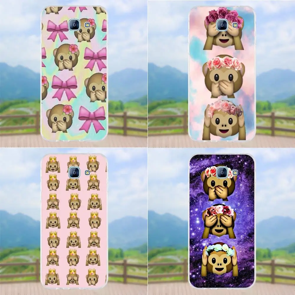 

Emoji Monkey Tie Dye For Samsung Galaxy A3 A5 A7 J1 J2 J3 J5 J7 2015 2016 2017 Soft Silicone TPU Transparent Mobile Phone Cases