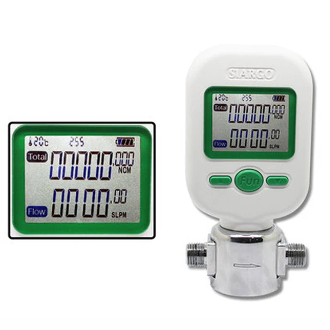 

MF5706 Gas Mass Flow Meters 0-10L Digital Gas Flow Meters Compressed Air Digital Display Tester Flowmeter