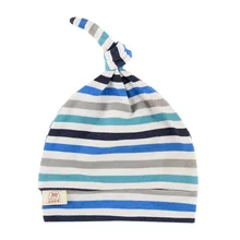 Милые хлопковые повязки с узлом для новорожденных; шапочки для сна для маленьких девочек и мальчиков; 11 цветов; Детские аксессуары