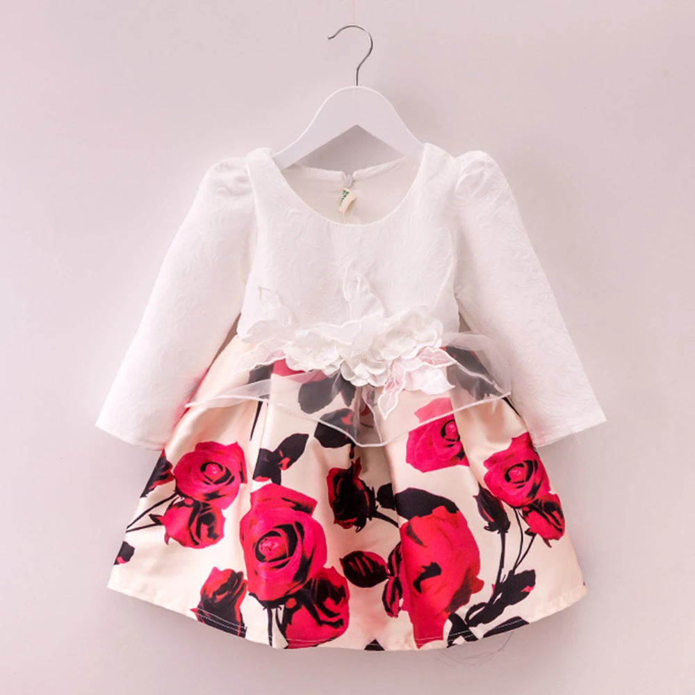 

ZT8526 Printing Princess Dresses Kids Prom Gown Evening Dresss Wedding Party Dress Girls Clothes Tulle Children's Costume
