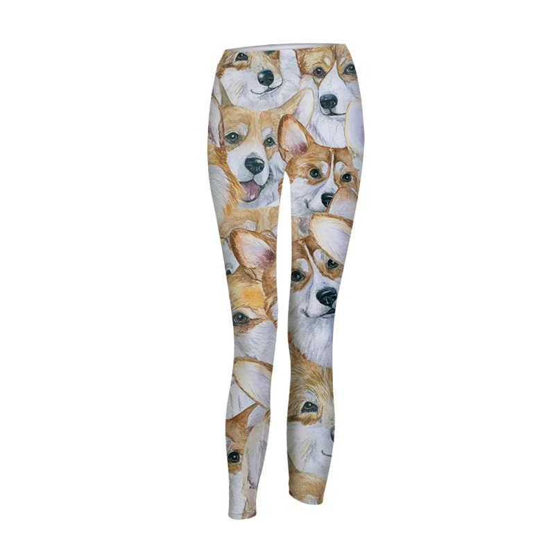 2019 Funny Dogs Pineapple Prints Yoga Pants Women's New Sports Leggings