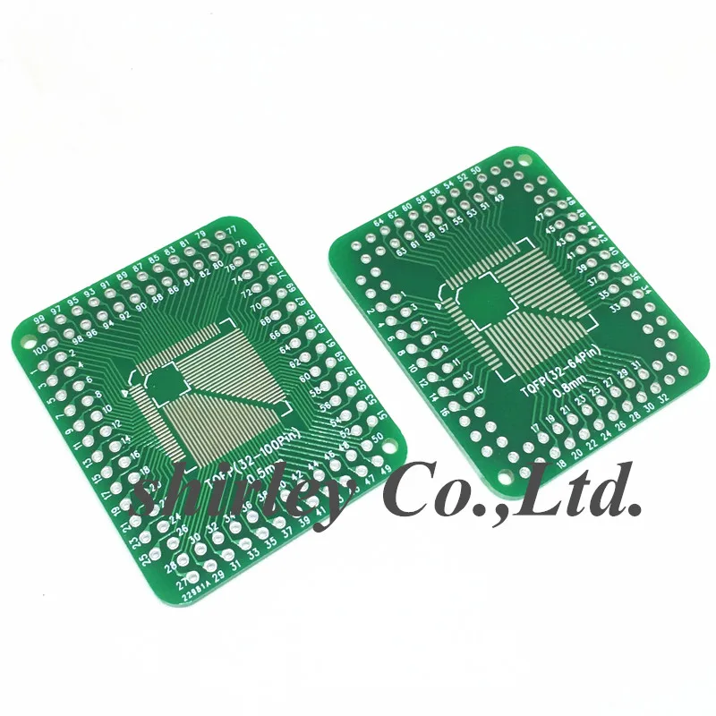 10 шт./лот QFP TQFP LQFP TQFP32 TQFP44 TQFP64 TQFP80 TQFP100 0 5 мм 8 Шаг IC адаптер розетка/адаптер