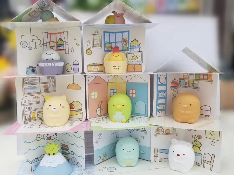 

10pc/set Japan San-x sumikko gurashi Action figure Anime Doll Cartoon Figure PVC Collection Model Toy for friends gifts