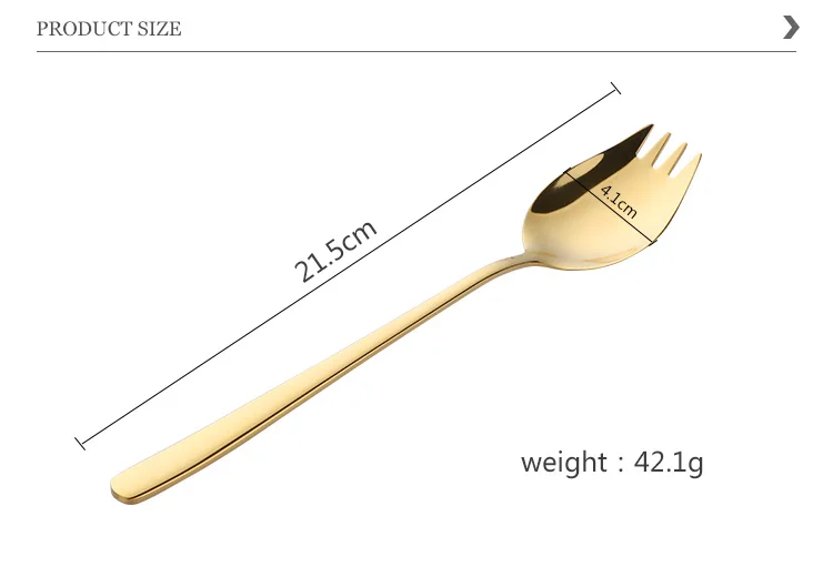 Покупатель звезды из нержавеющей стали 18/10 Sporks для повседневного домашнего использования ложка для мороженого и салат вилки Фрукты