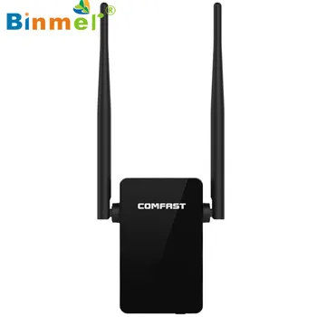 

Binmer 2017 Freeshiping COMFAST 300Mbps Wireless Dual Band 2.4/5G Repeater Router WiFi AP Range EU Plug Sep 20