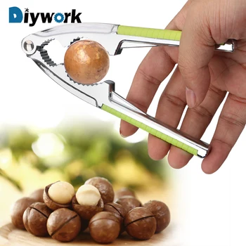 

DIYWORK Pine Pecan Hazelnut Plier Multi-Function Sheller Opener Nutcracker Nut Cracker Quick Walnut Cracker Stainless Steel