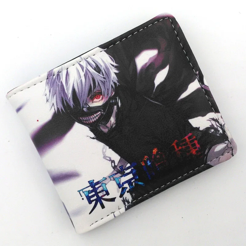 Кожаный кошелек для косплея аниме Kaneki Ken, Лидер продаж, держатель для карт, кошелек для мужчин и женщин, Подарочная сумка для денег - Цвет: Tokyo Ghoul 2