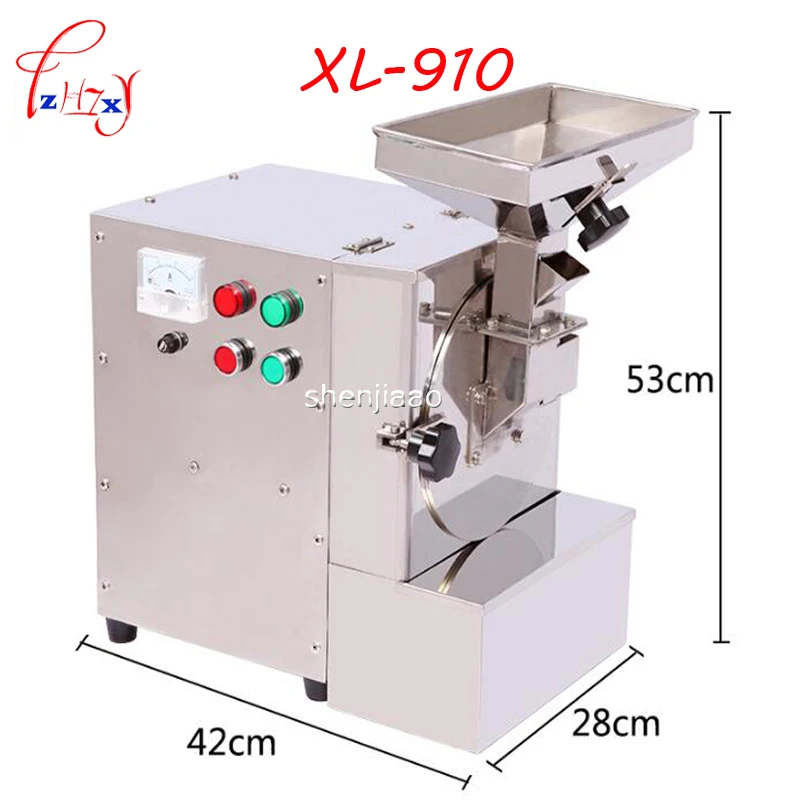 

XL-910 2800r /min feed grinder for Nuts Almonds Commercial milling Fat/Peanuts/Sesameseeds/Beans/Spices Grasso mill machine