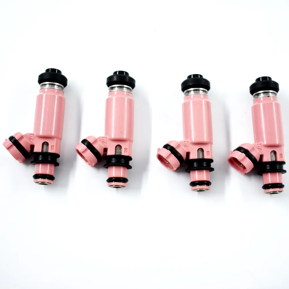 4x New Denso STI Pink 565cc Fuel Injectors 195500-3910 for Subaru